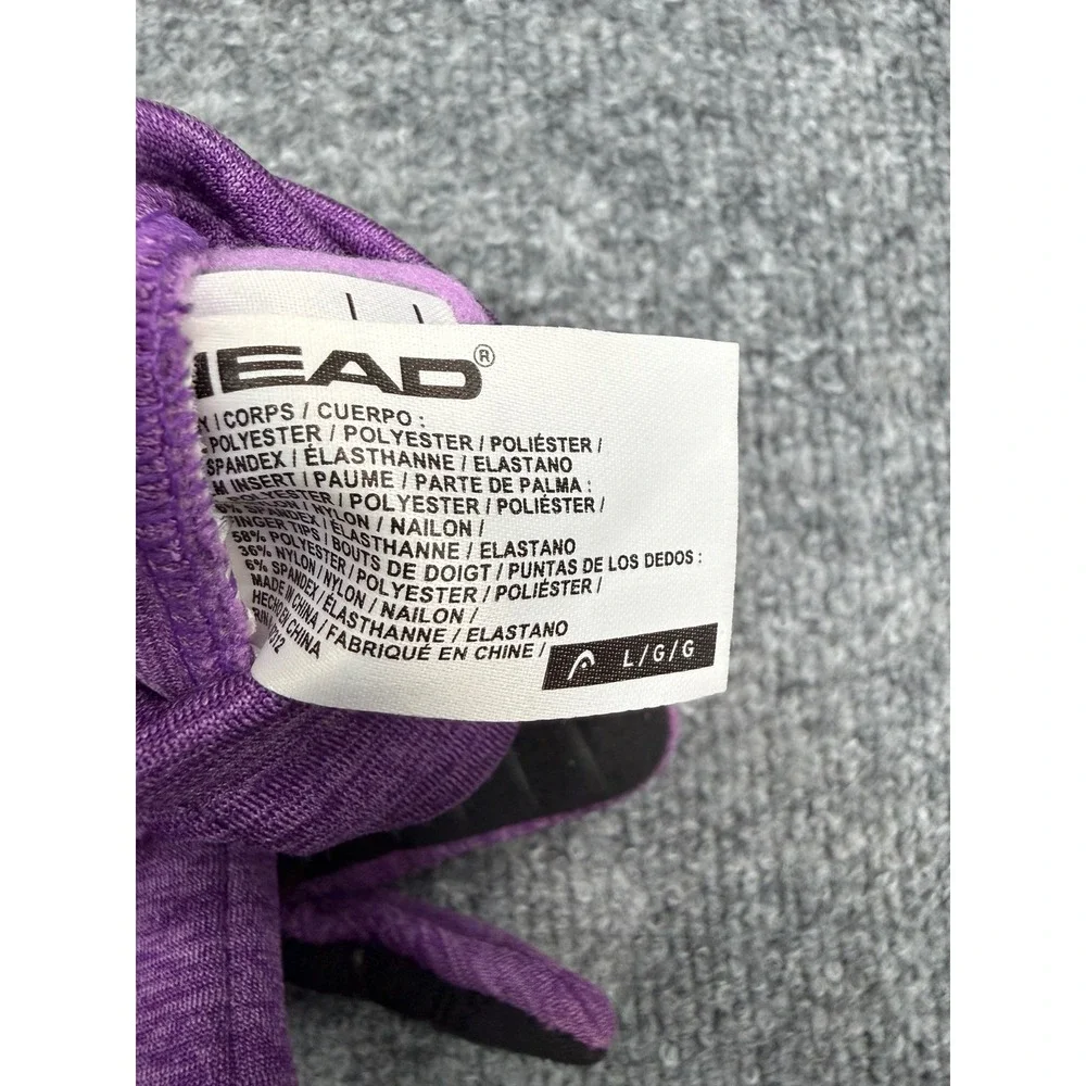 HEAD Kids Purple Heather SensaTec Touchscreen Performance Liner Gloves Size‎ L